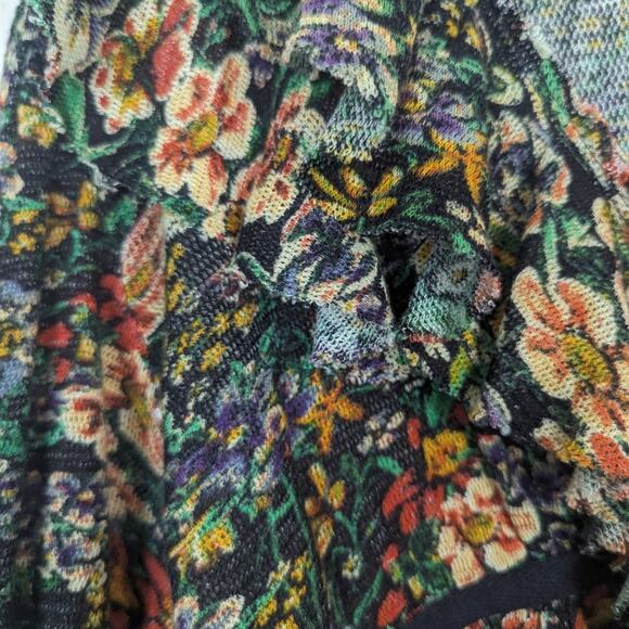 Free People Night Garden Combo Rudi Ruffle Long Sleeve Crop Top - Picture 6 of 9